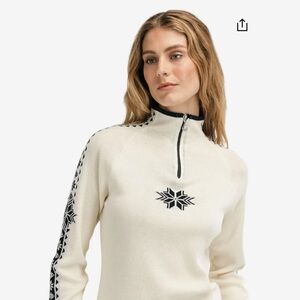 Dale of Norway Geilo Women's Half Zip Nordic Wool Sweater XL